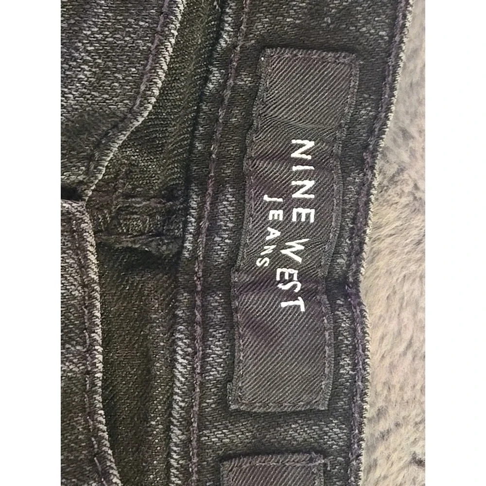 Nine West Jeans Vintage Women's Size 33x 16s America Black Bootcut‎ Straight